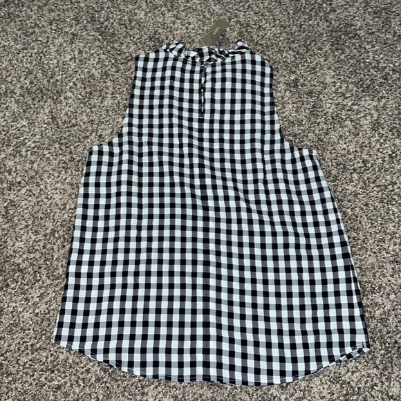 J. Crew Ruffleneck top in drapey gingham AW865 XS NWT - Picture 6 of 6